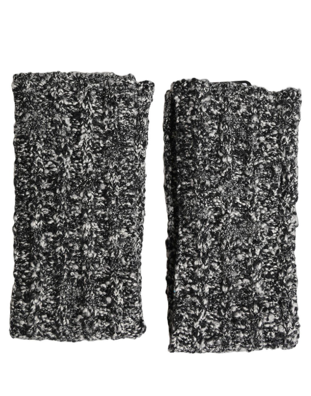 Dolce & Gabbana | Sleeves Black Wool Blend Knitted Warmer Arm