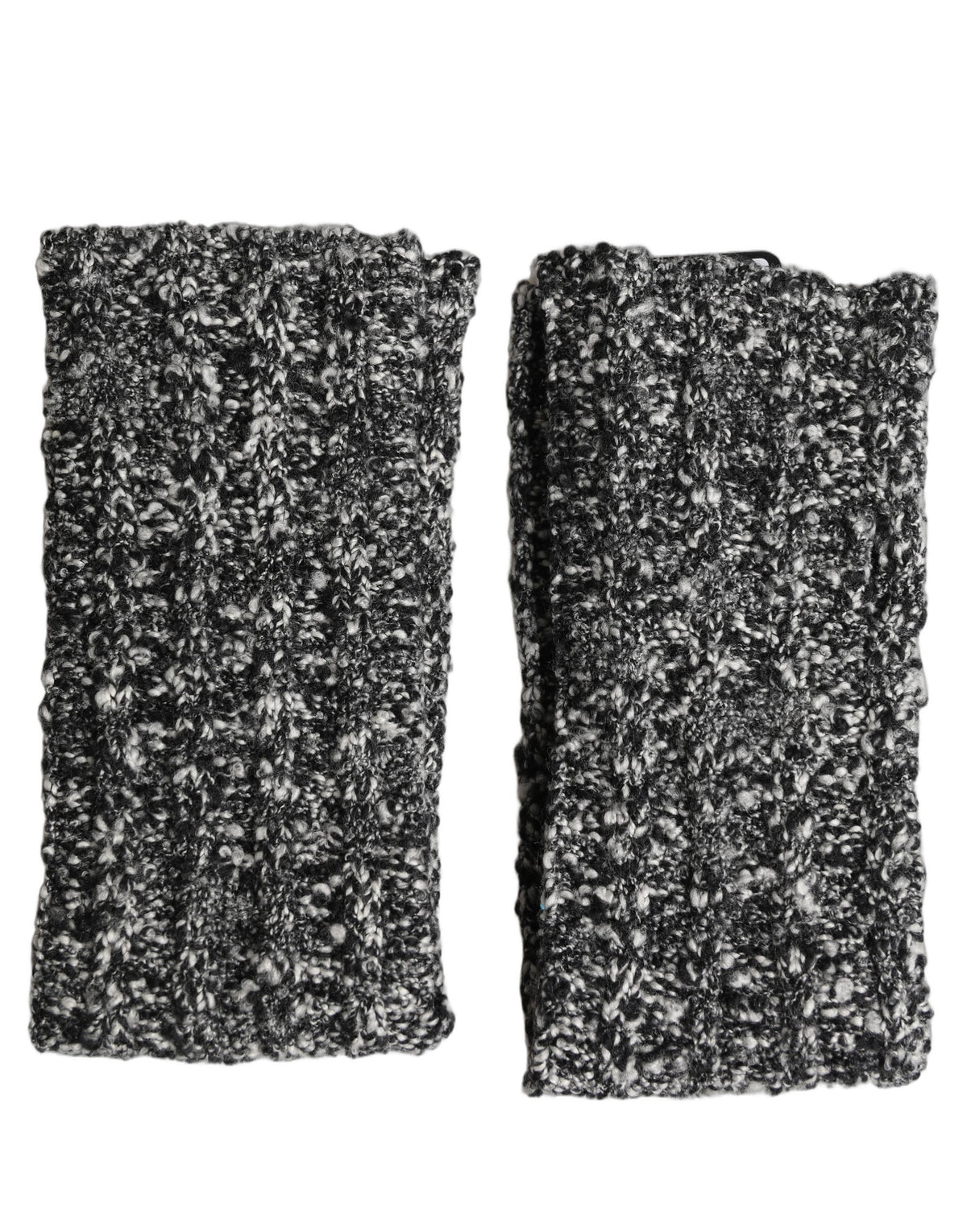 Dolce & Gabbana | Sleeves Black Wool Blend Knitted Warmer Arm