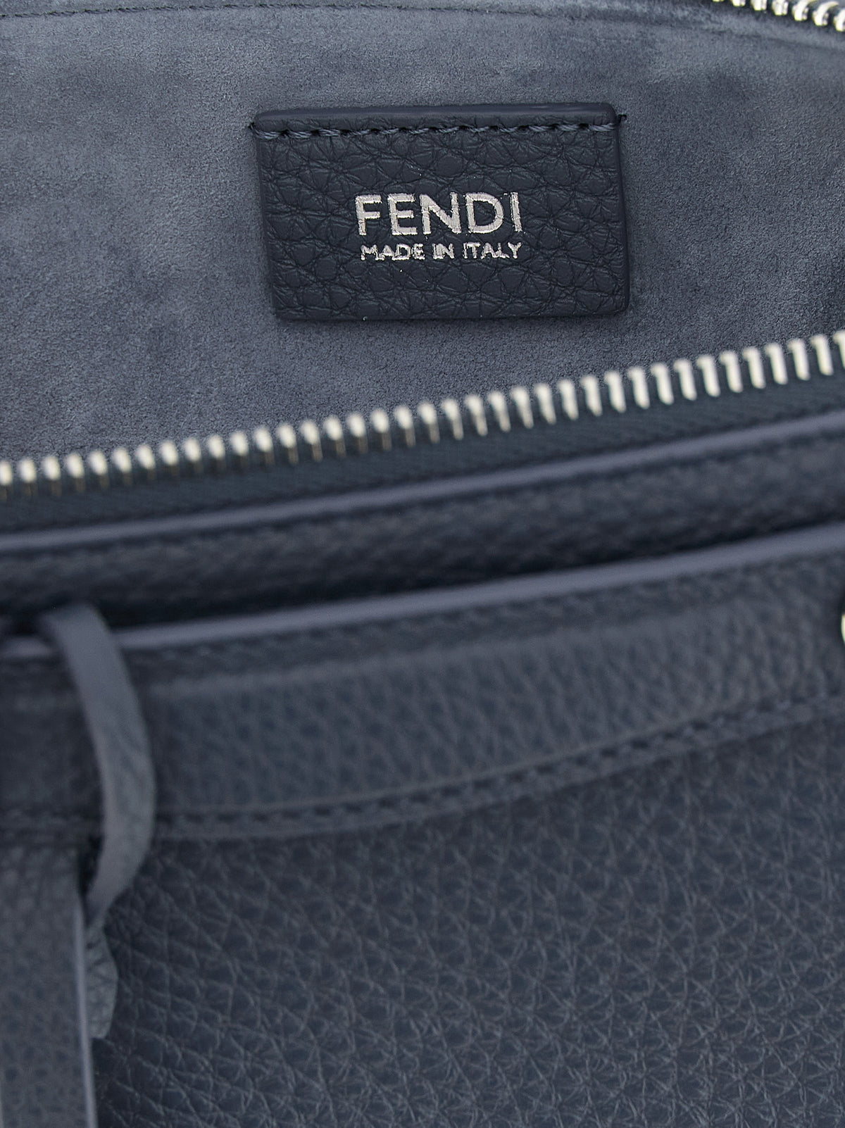 Fendi | Blue Calfskin Clutch Bag