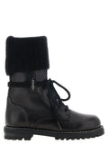 Fendi | Black Calfskin Lace-Up Boots