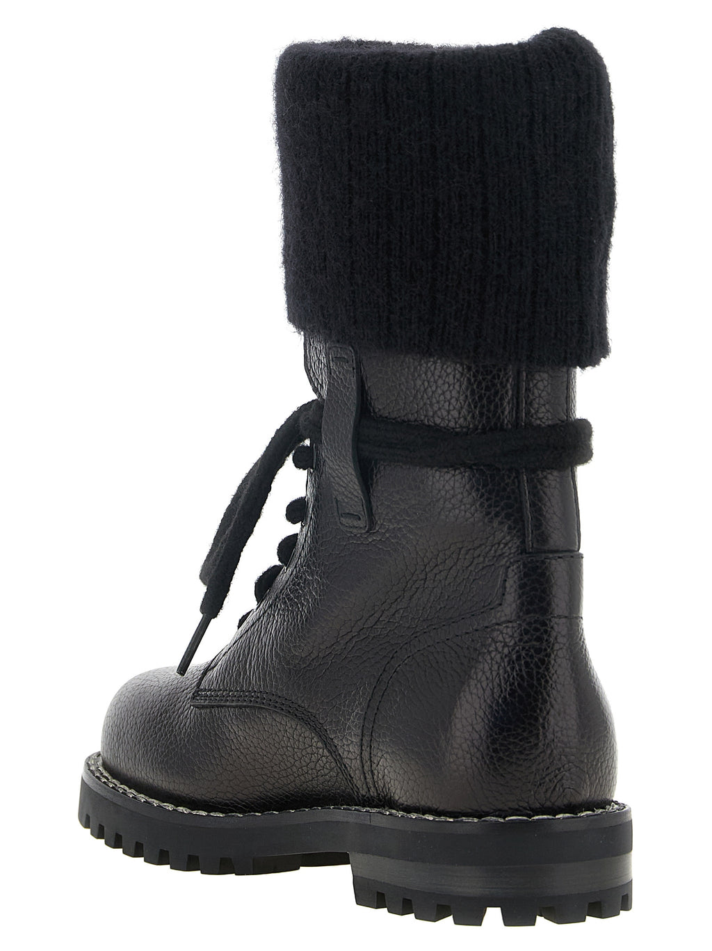 Fendi | Black Calfskin Lace-Up Boots