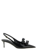 Dolce & Gabbana | Black Calfskin Mid Heel Pumps