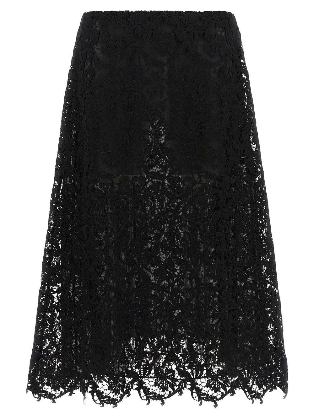 Fendi | Black Cotton Midi Skirt