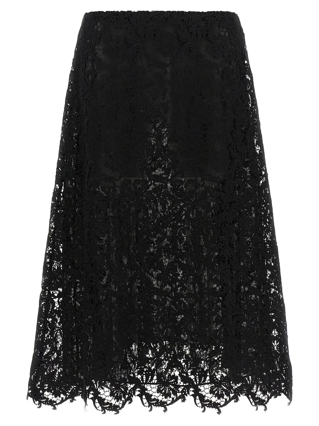 Fendi | Black Cotton Midi Skirt