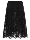 Fendi | Black Cotton Midi Skirt