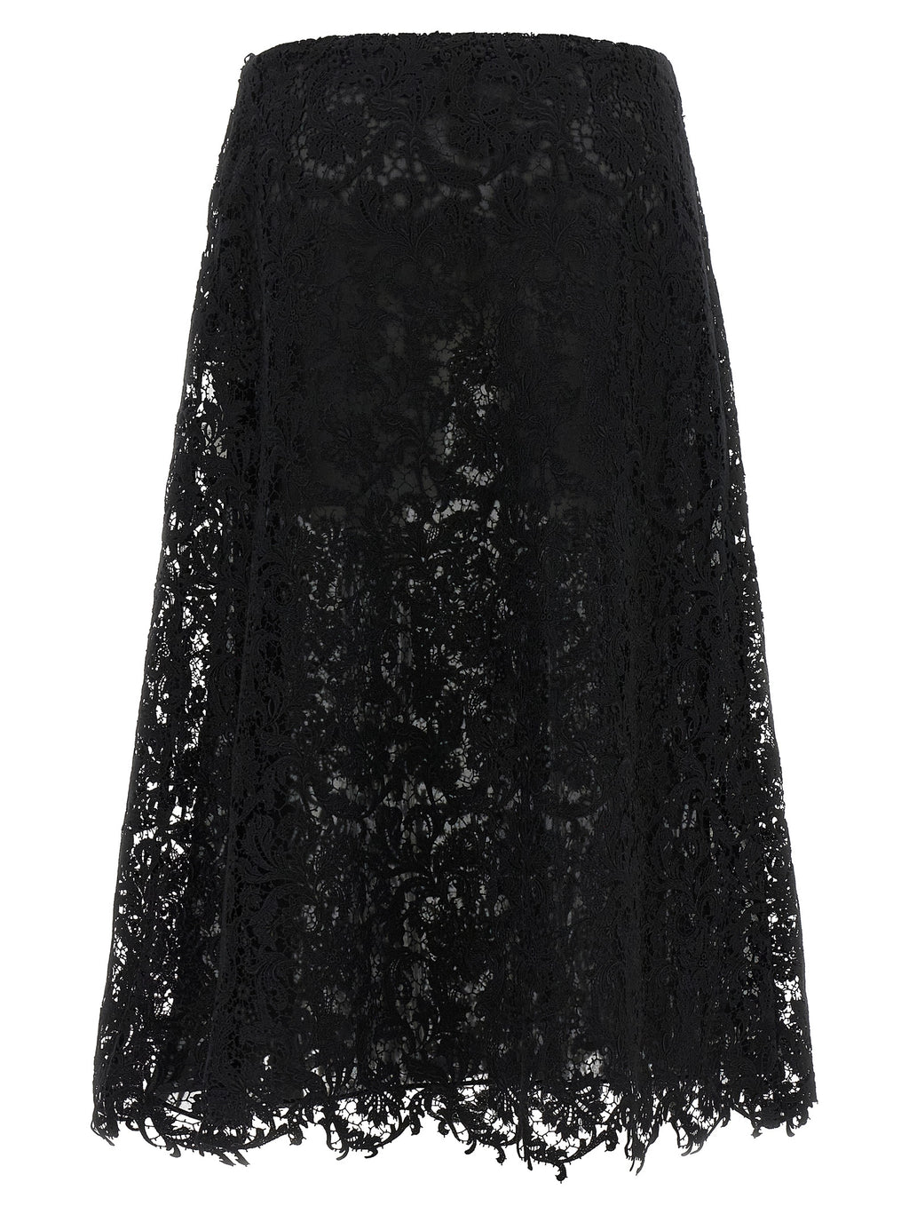 Fendi | Black Cotton Midi Skirt