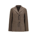 Giorgio Armani | Brown Wool Oves Aries Full-Length Jacket