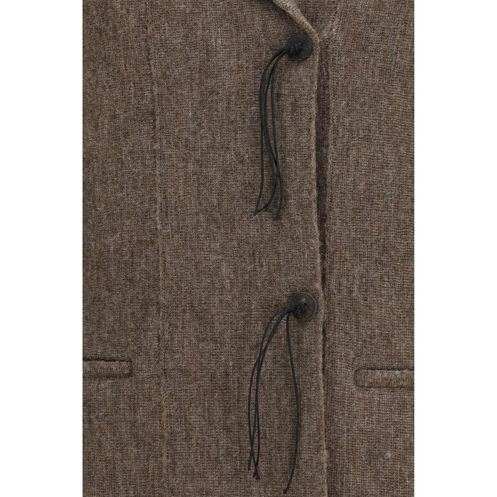 Giorgio Armani | Brown Wool Oves Aries Full-Length Jacket
