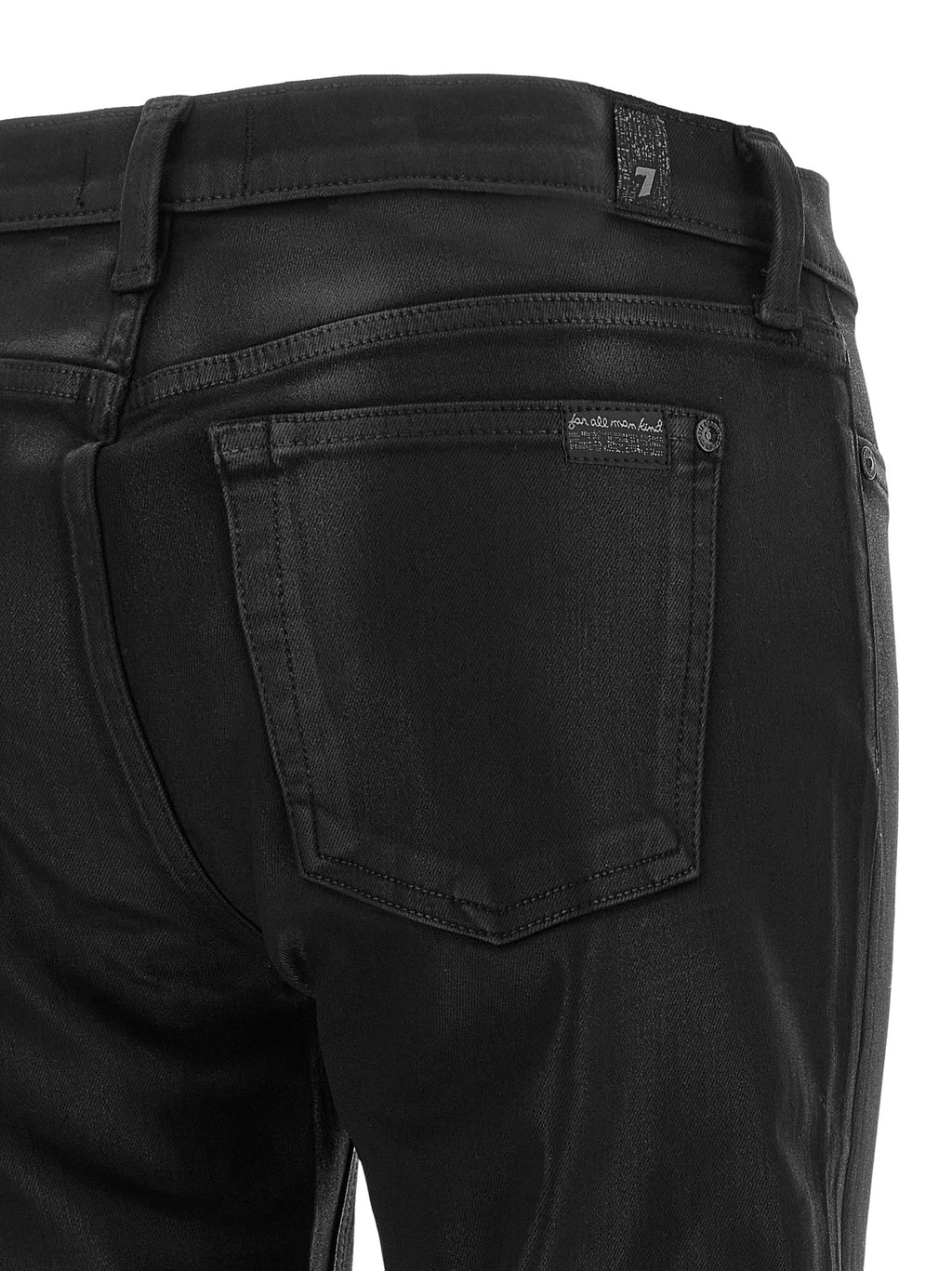 7 For All Mankind | Black Cropped Jeans