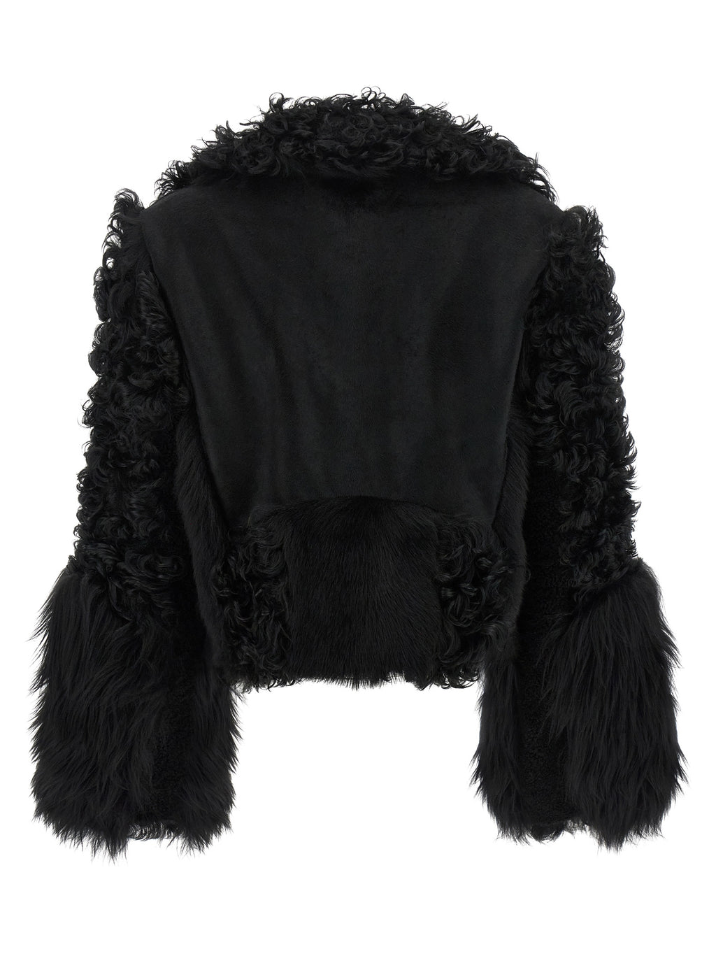 Fendi | Black Lamb Leather Biker Jacket