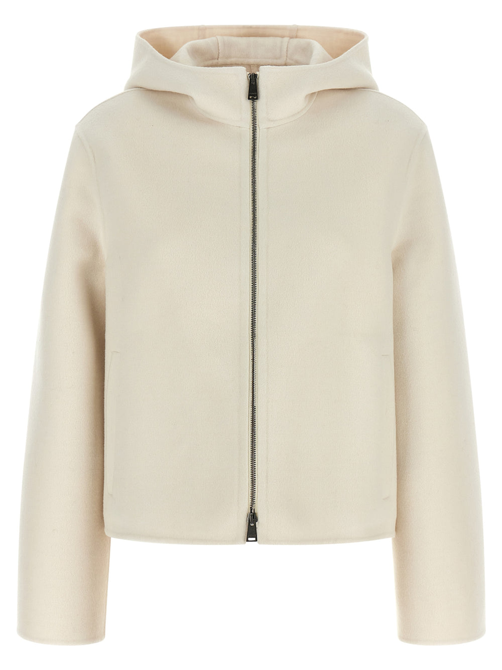 Fendi | White Virgin Wool Full-Length Jacket