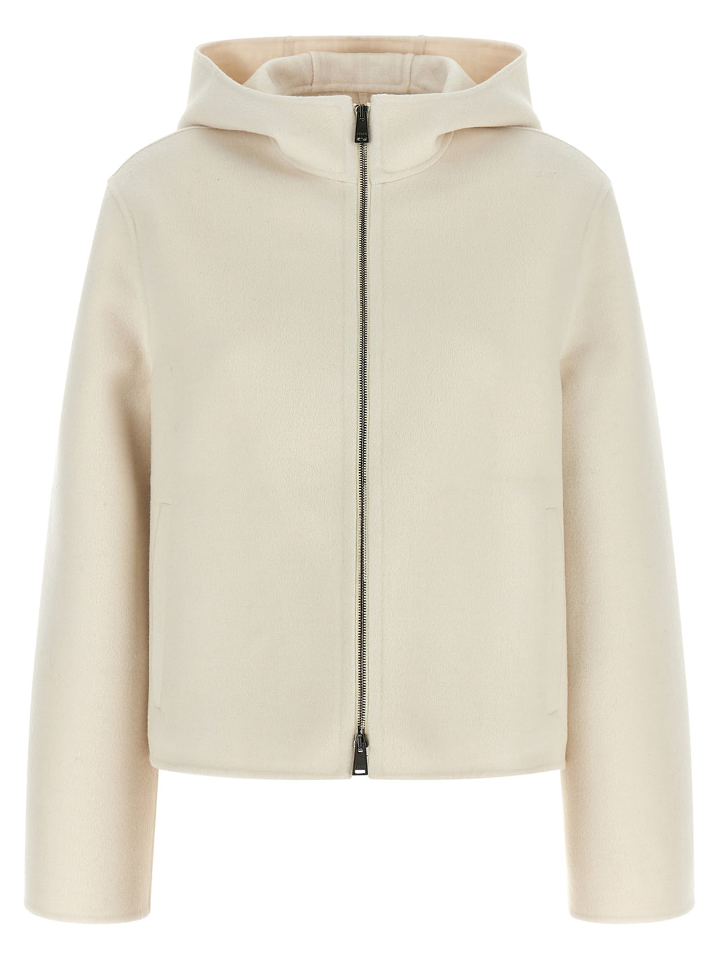 Fendi | White Virgin Wool Full-Length Jacket