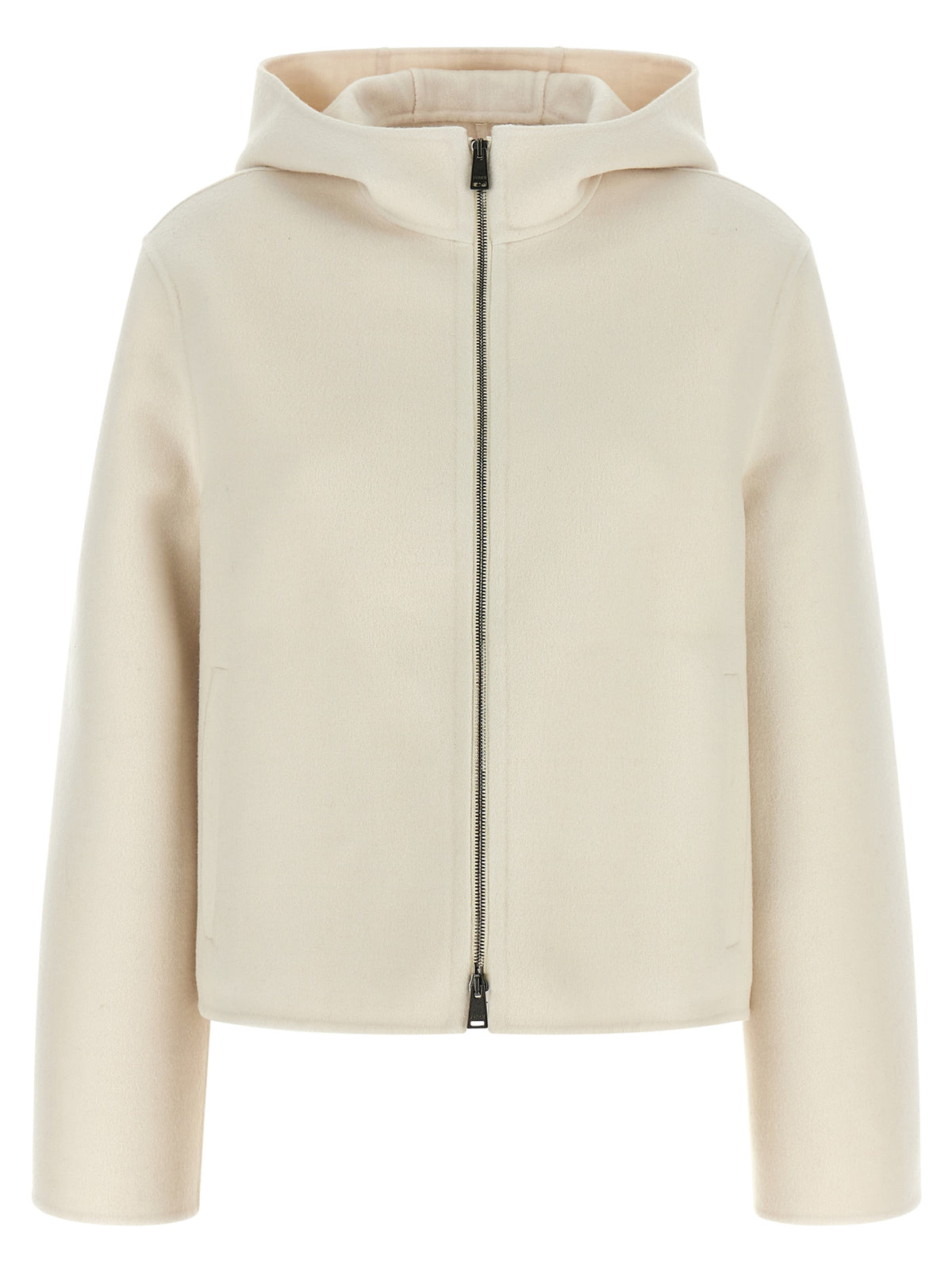 Fendi | White Virgin Wool Full-Length Jacket