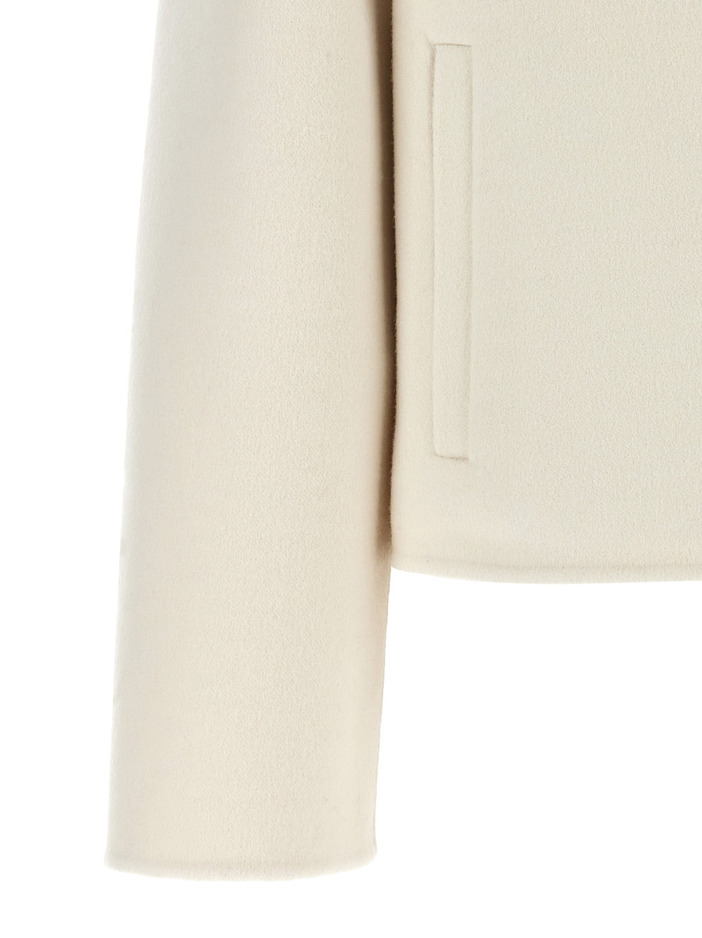 Fendi | White Virgin Wool Full-Length Jacket