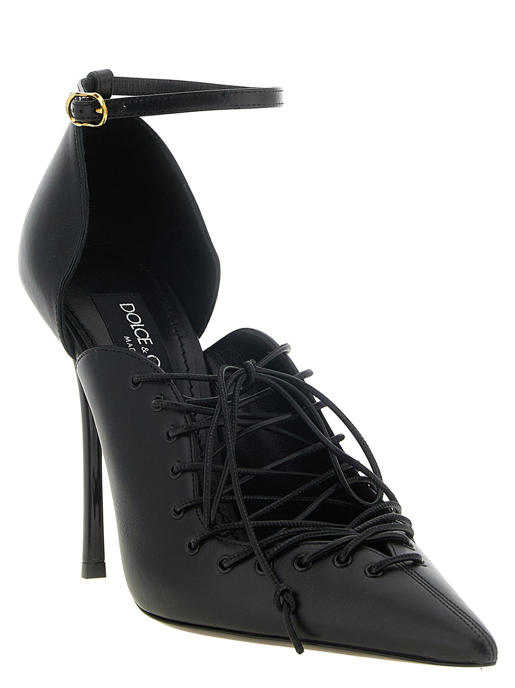 Dolce & Gabbana | Black Calfskin High Heel Pumps
