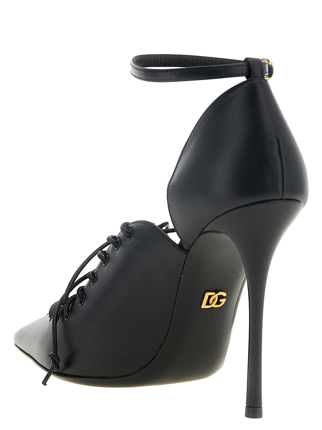 Dolce & Gabbana | Black Calfskin High Heel Pumps