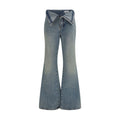 Alexander McQueen | Blue Cotton Flared Jeans