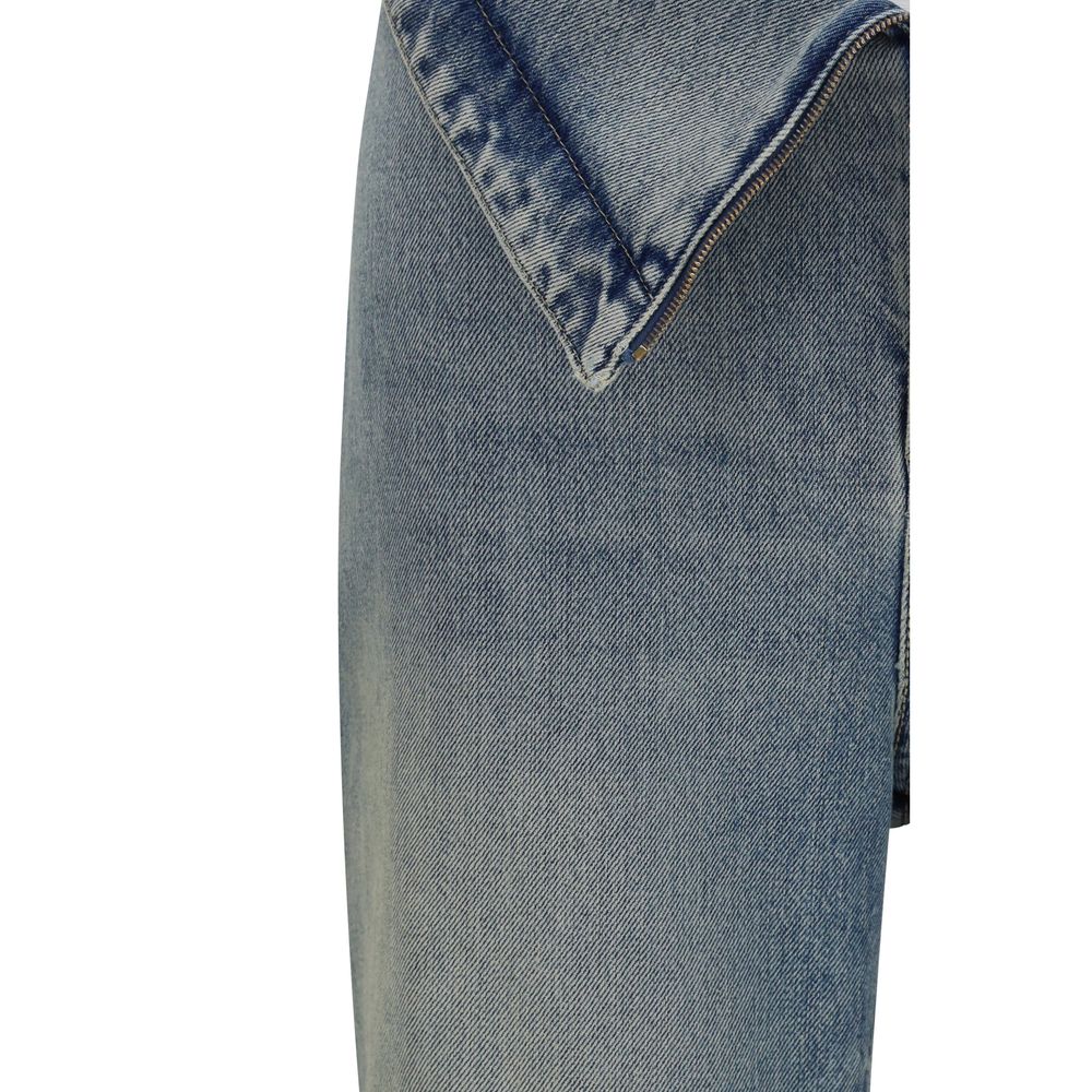 Alexander McQueen | Blue Cotton Flared Jeans