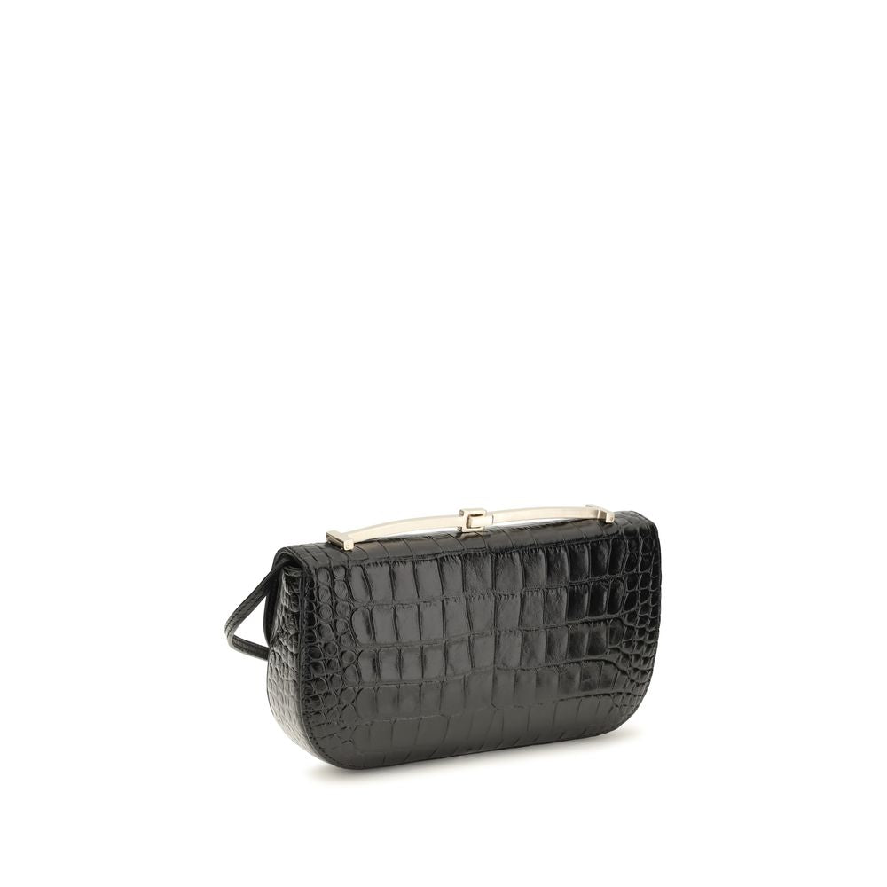 Tom Ford | Black Calf Leather Bos Taurus Shoulder Bag