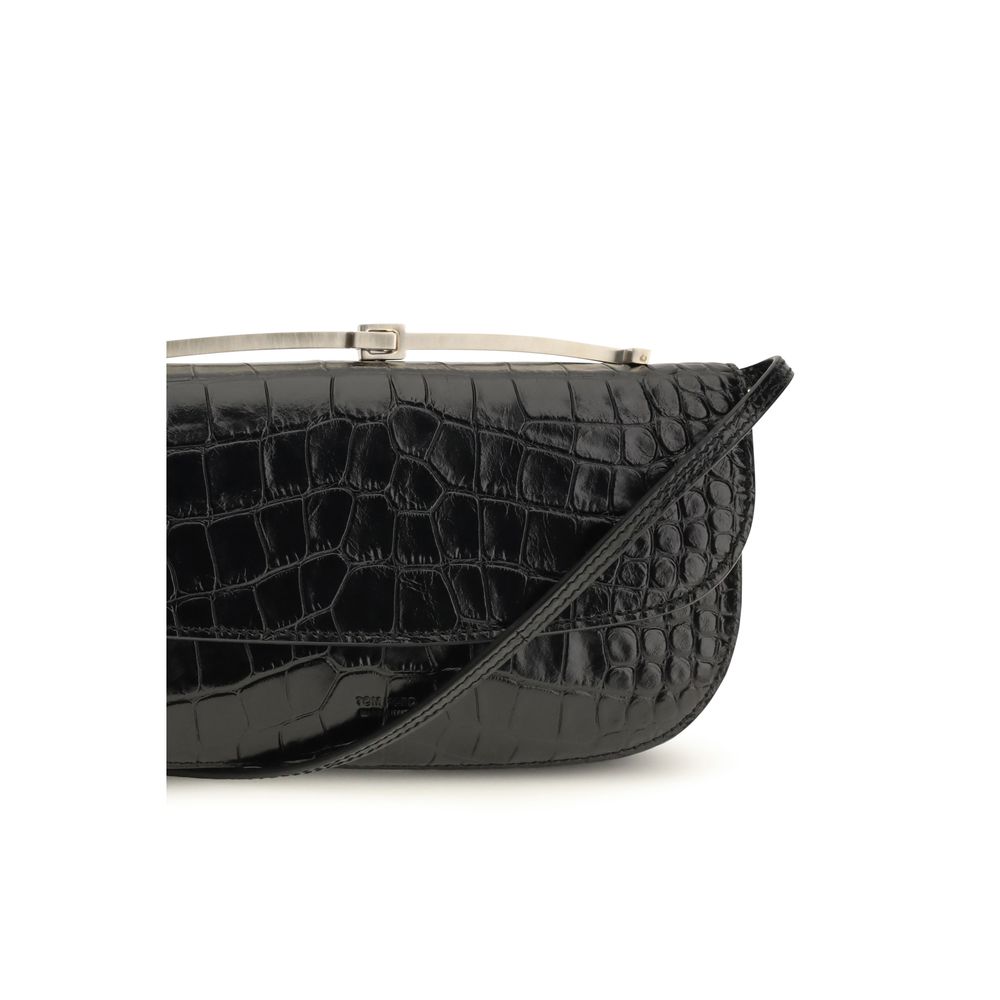 Tom Ford | Black Calf Leather Bos Taurus Shoulder Bag
