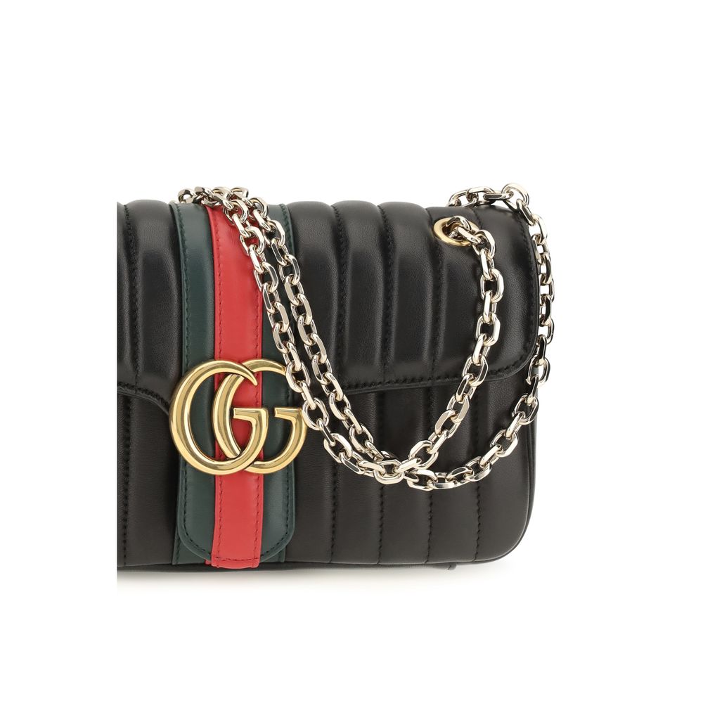 Gucci | Black Calf Leather Bos Taurus Shoulder Bag