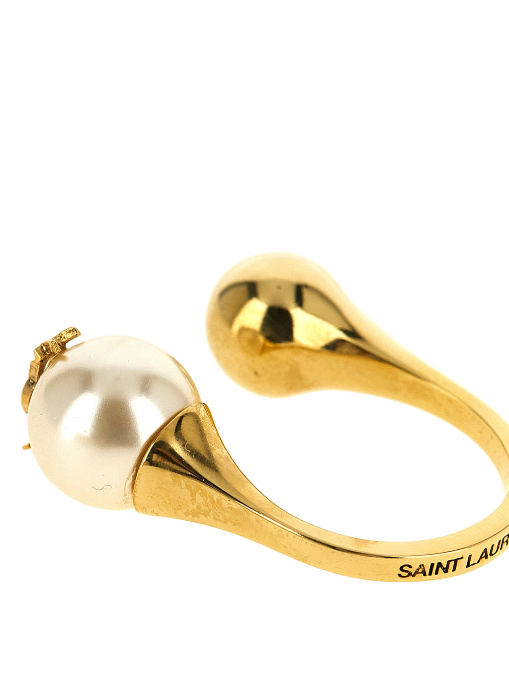 Saint Laurent | White Brass Ring