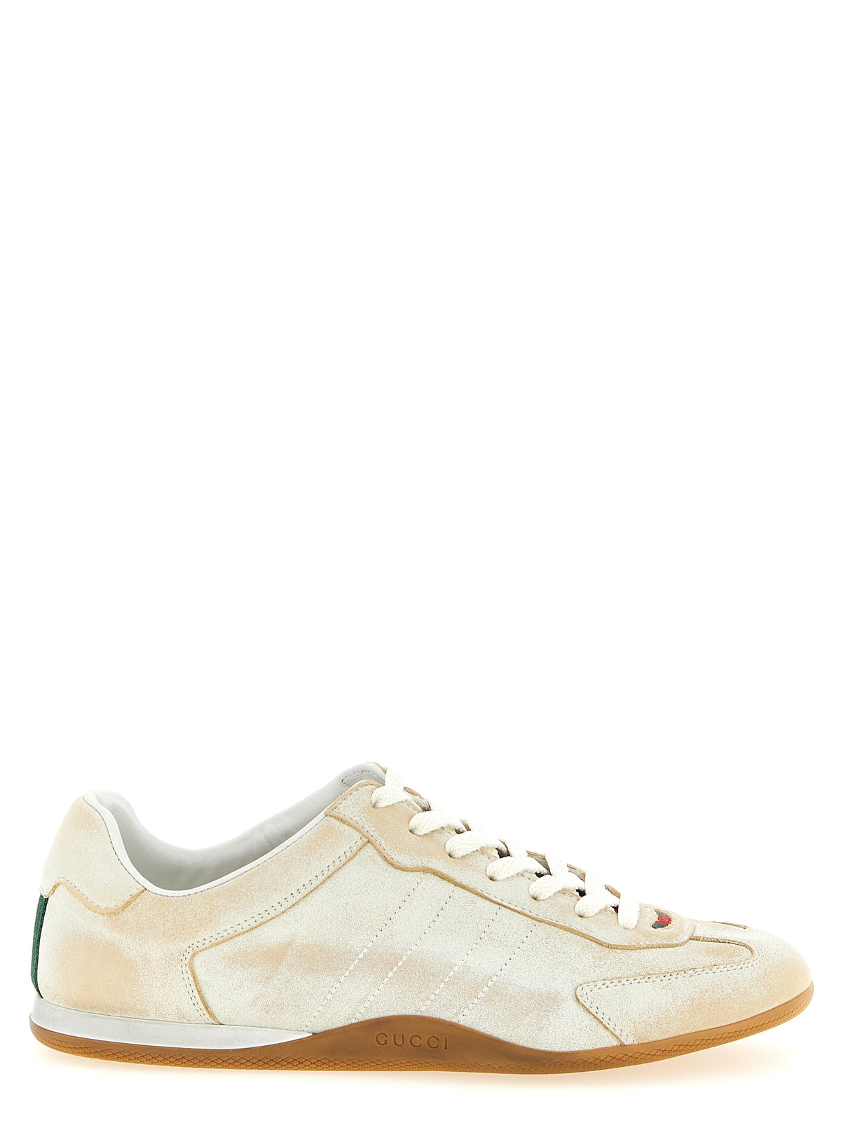 Gucci | Beige Calfskin Low Top Sneakers