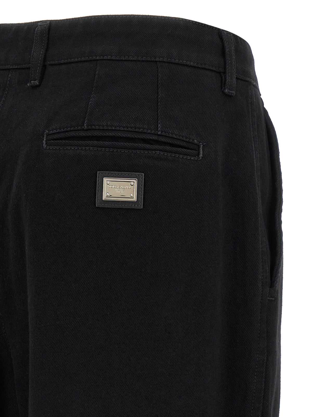 Dolce & Gabbana | Black Cotton Jeans Denim