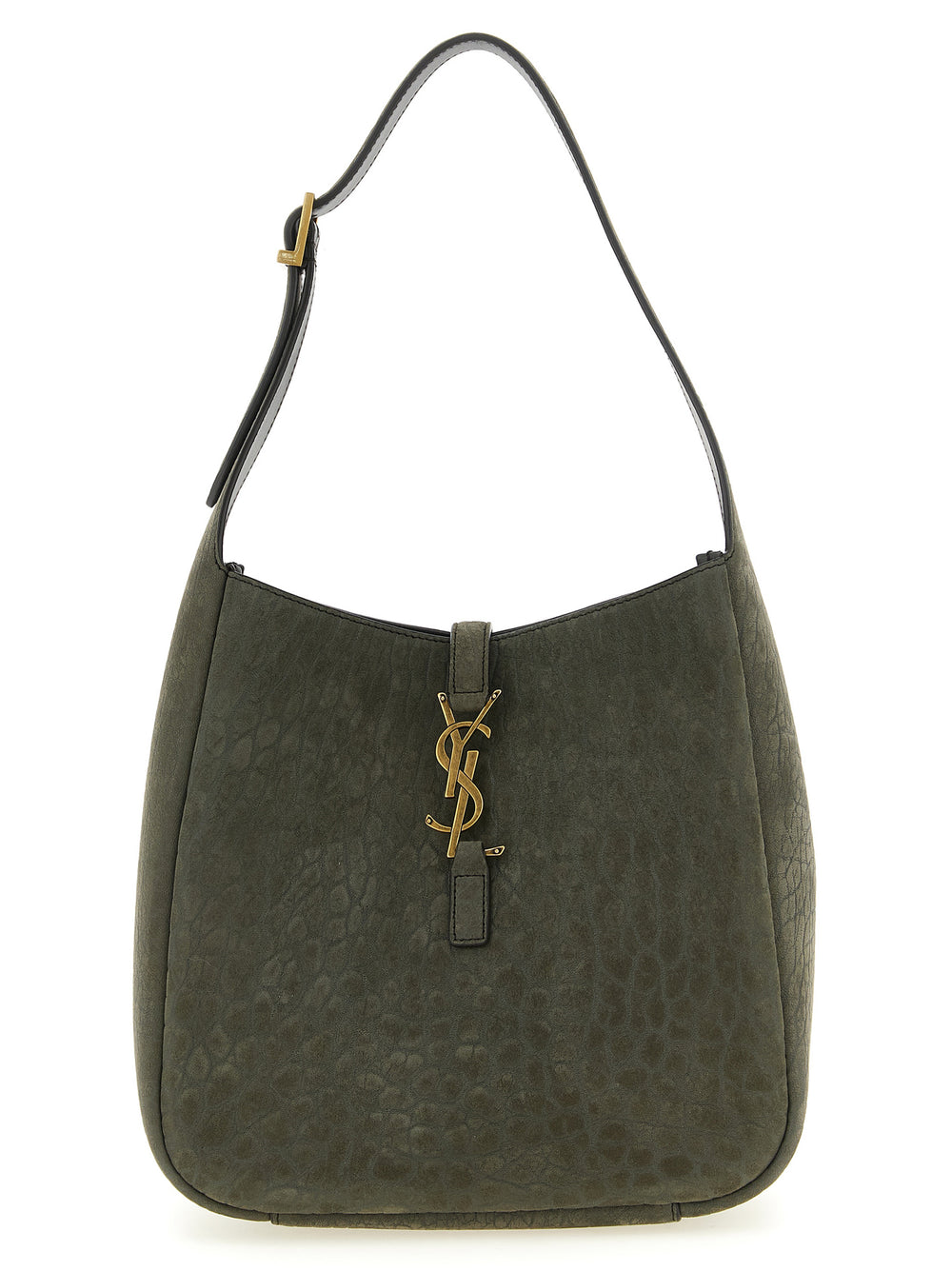 Saint Laurent | Gray Lamb Leather Shoulder Bag
