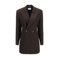 Saint Laurent | Brown Wool Oves Aries Full-Length Jacket