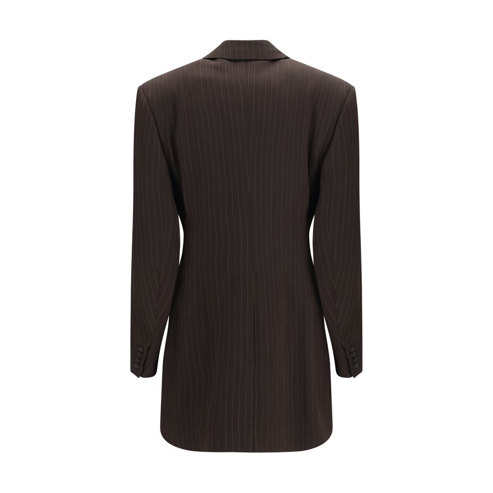 Saint Laurent | Brown Wool Oves Aries Full-Length Jacket