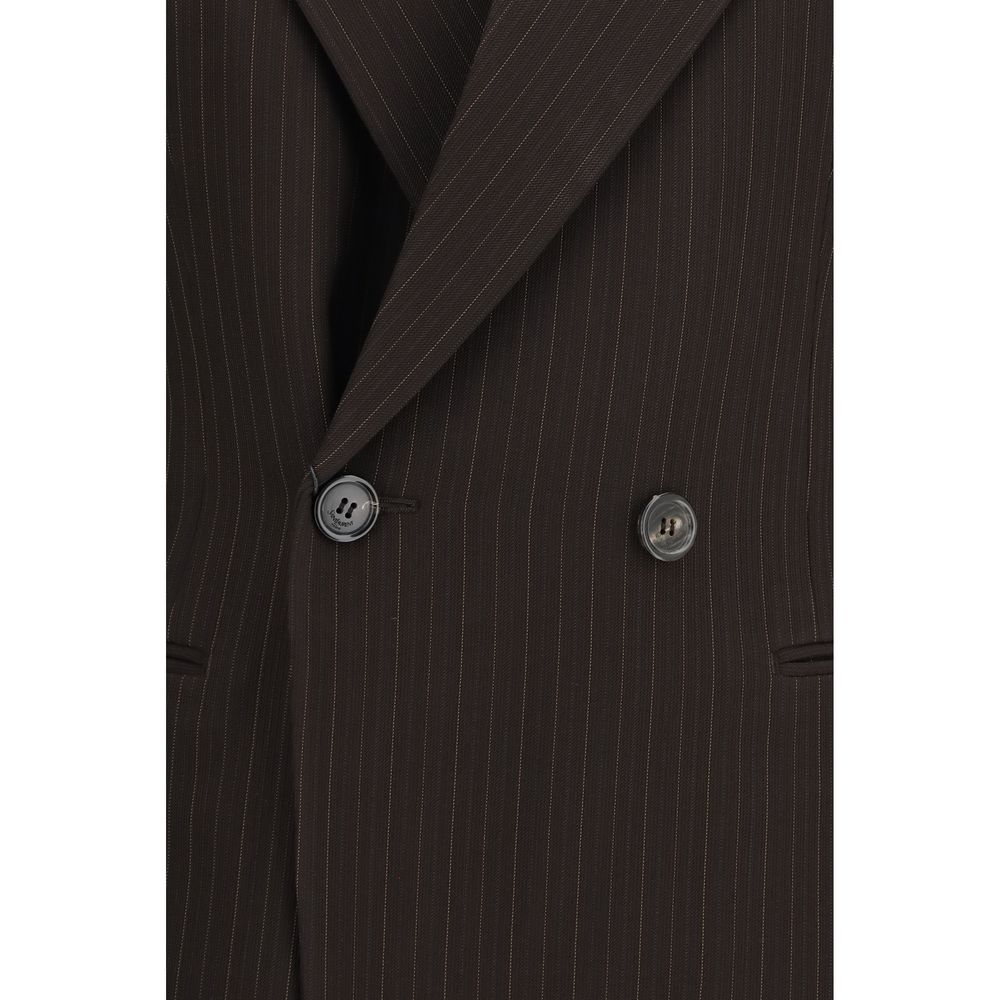 Saint Laurent | Brown Wool Oves Aries Full-Length Jacket