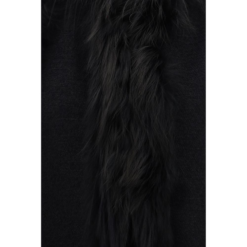 Fendi | Black Wool Oves Aries Sleeveless Jacket