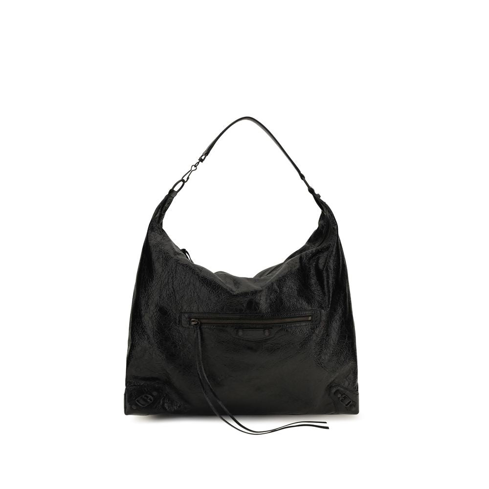 Balenciaga | Black Lamb Ovis Aries Shoulder Bag