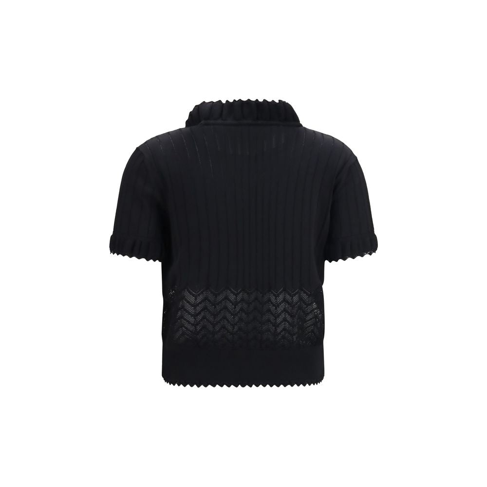 Alexander McQueen | Black Viscose T-Shirt