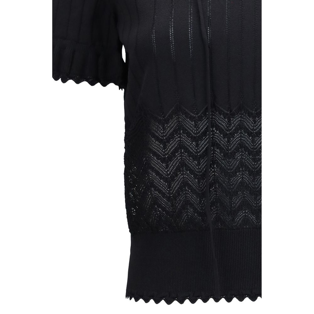 Alexander McQueen | Black Viscose T-Shirt