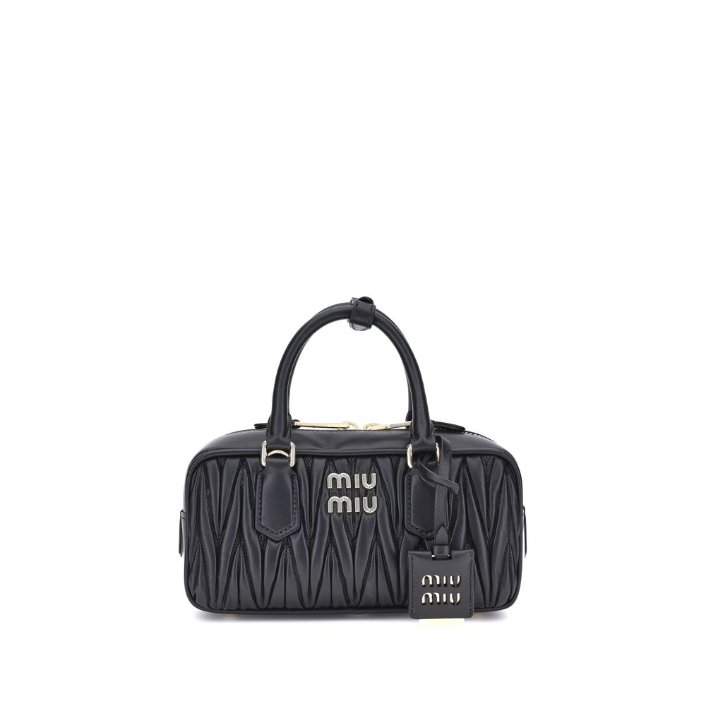 Miu Miu | Black Calf Leather Bos Taurus Handbag