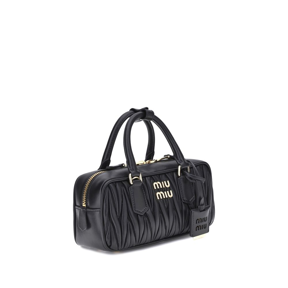 Miu Miu | Black Calf Leather Bos Taurus Handbag