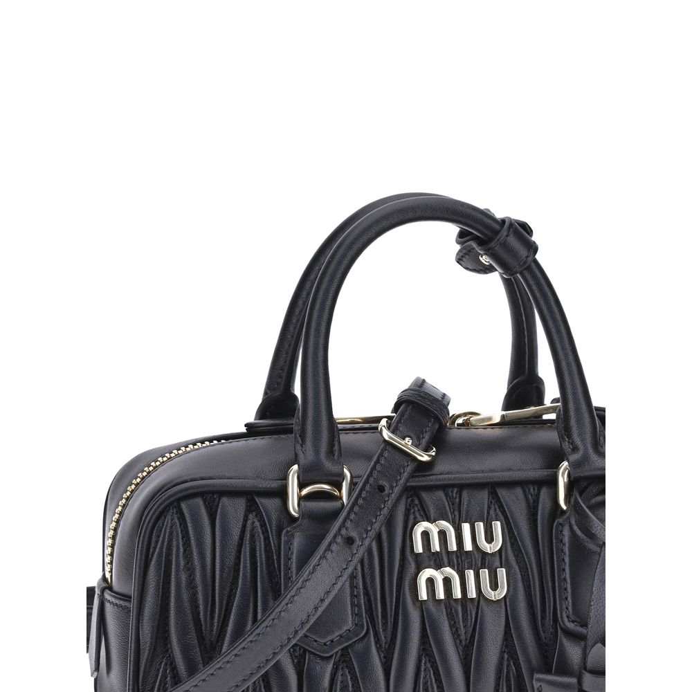 Miu Miu | Black Calf Leather Bos Taurus Handbag
