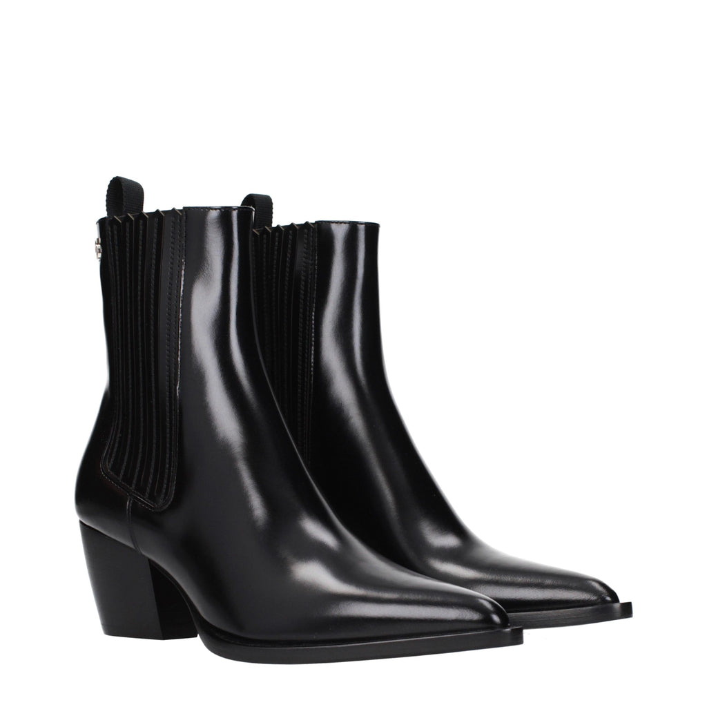 Christian Dior | Black Leather Ankle Boots