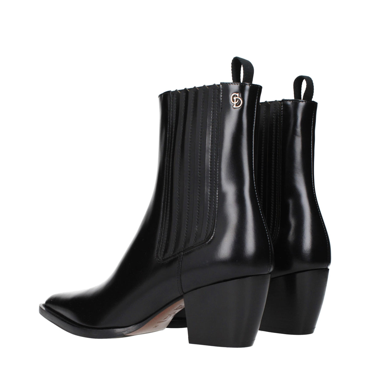 Christian Dior | Black Leather Ankle Boots