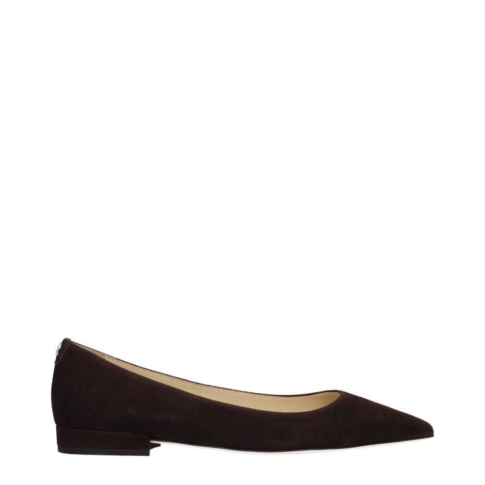 Jimmy Choo | Brown Leather Ballet Flats