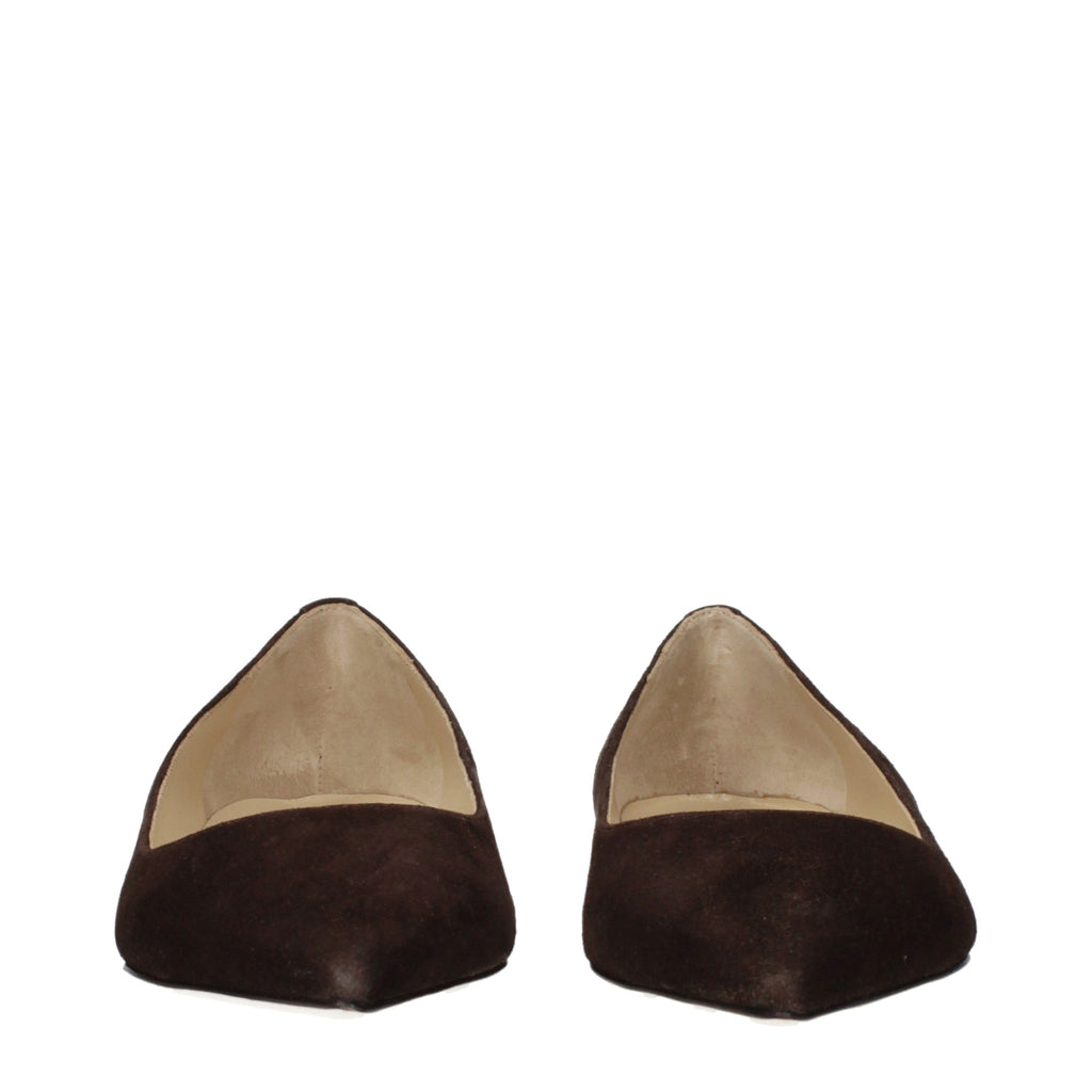 Jimmy Choo | Brown Leather Ballet Flats