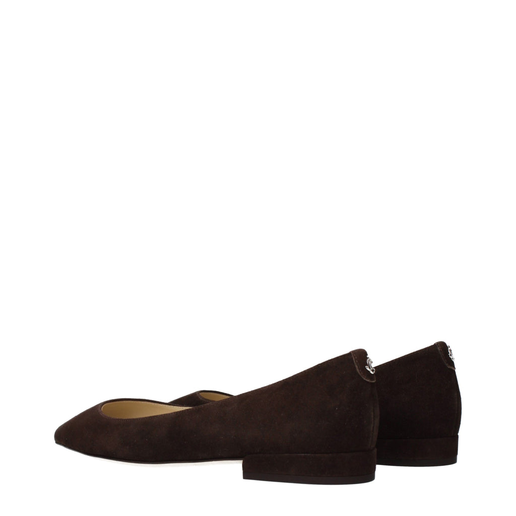 Jimmy Choo | Brown Leather Ballet Flats