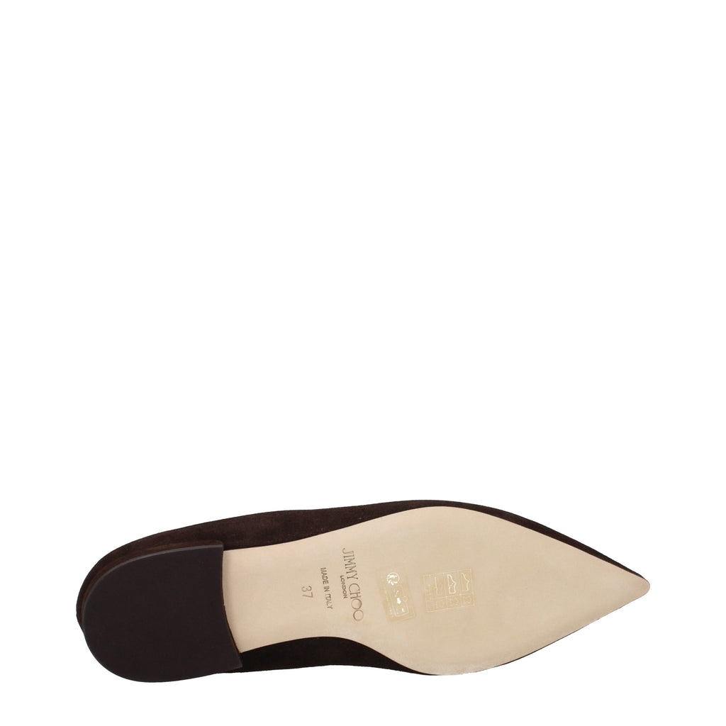 Jimmy Choo | Brown Leather Ballet Flats