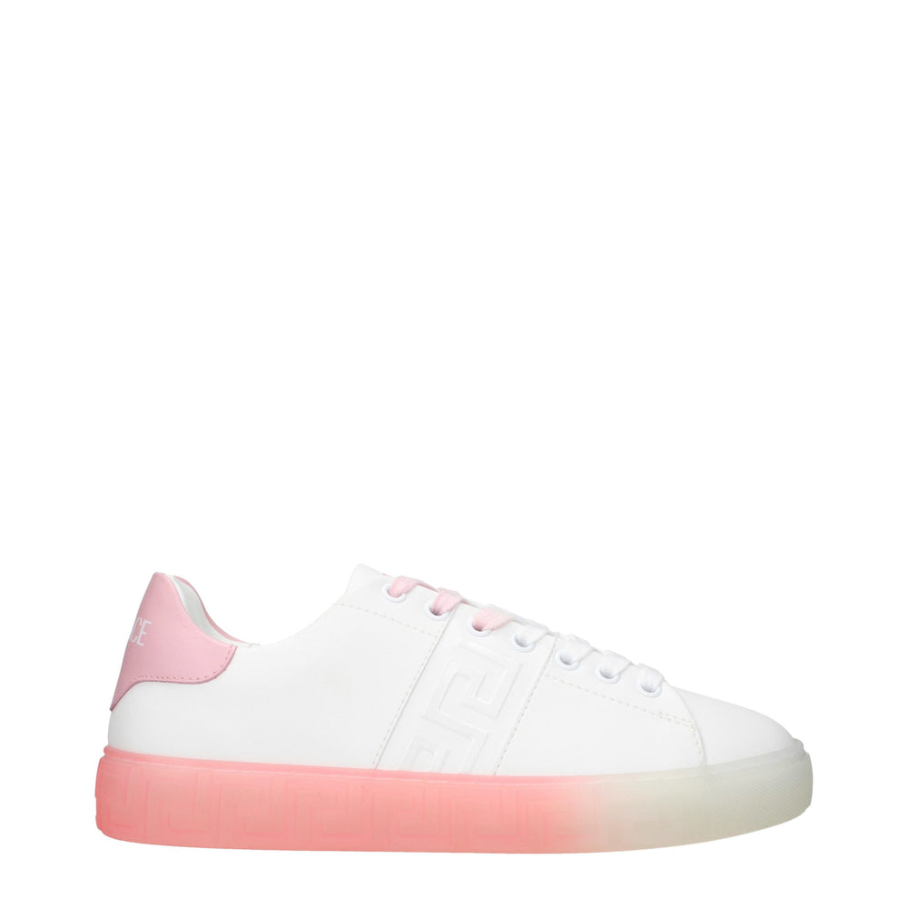 Versace | White Leather Low Top Sneakers