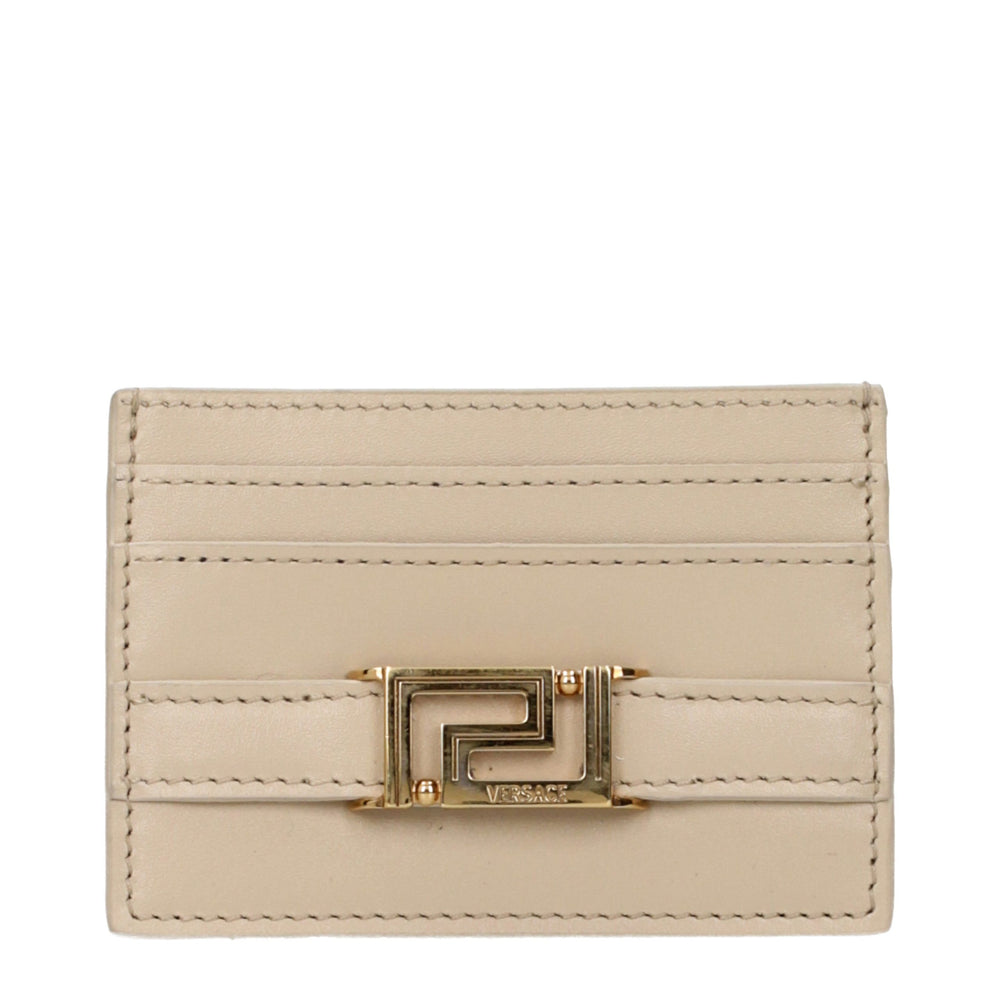 Versace | Beige Leather Cardholder