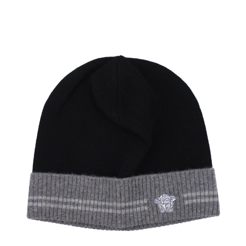 Versace | Black Cashmere Beanie