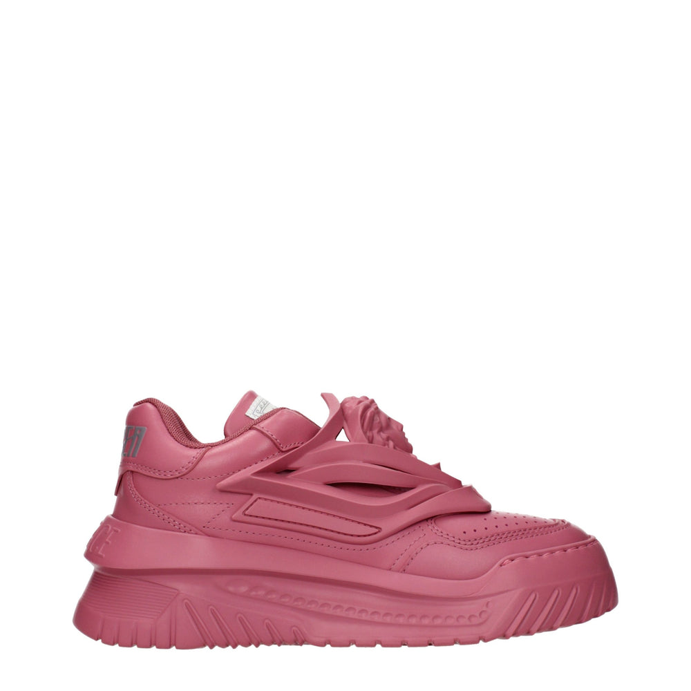 Versace | Pink Leather Chunky Sneakers