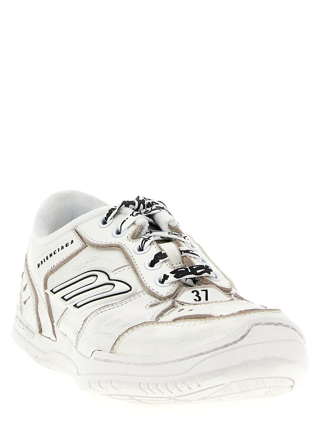 Balenciaga | White Calfskin Athletic Sneakers